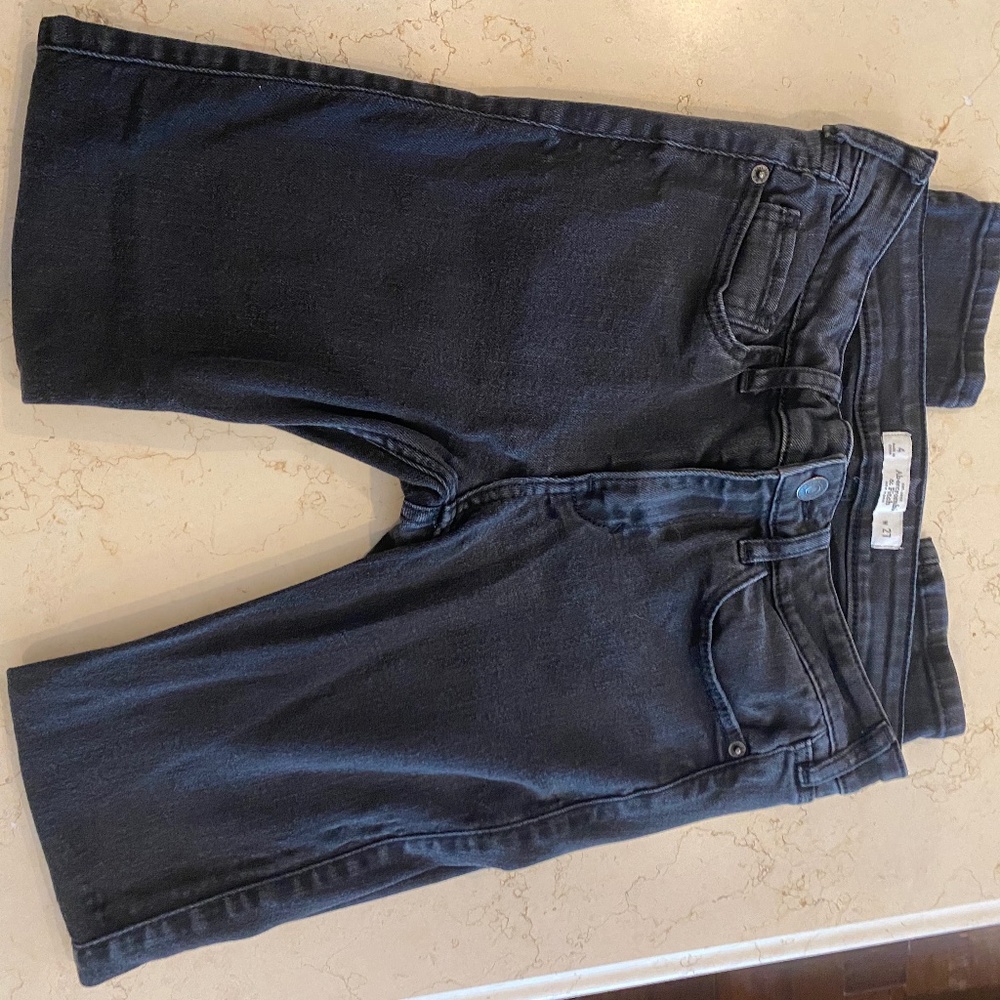 Abercrombie & Fitch black jeans size 4